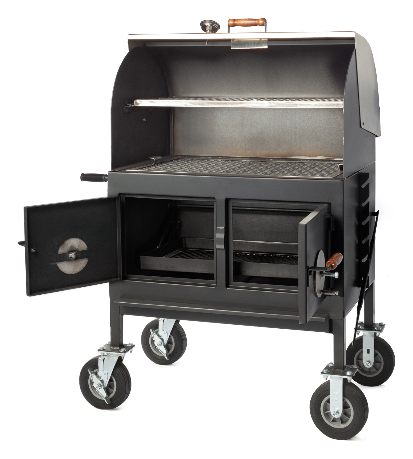 Adjustable Charcoal Grill - Pitts & Spitts